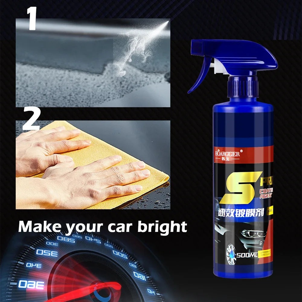500ml 3-in-1 Ceramic Car Paint & Wax Spray by HitMyNeed