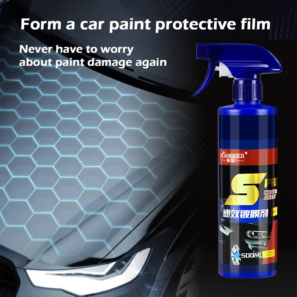 500ml 3-in-1 Ceramic Car Paint & Wax Spray by HitMyNeed