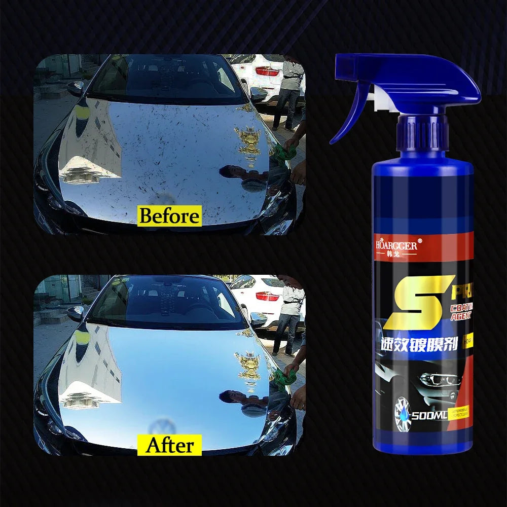 500ml 3-in-1 Ceramic Car Paint & Wax Spray by HitMyNeed