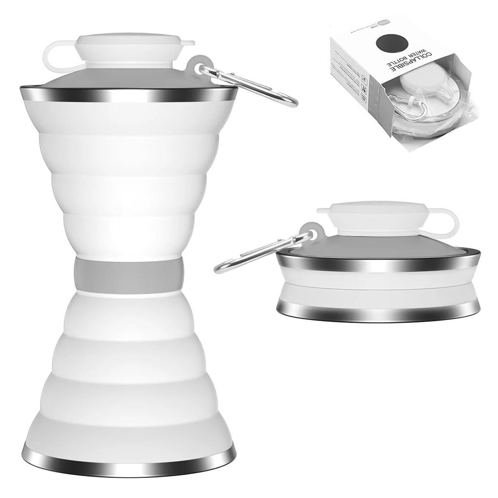 500ml Foldable Silicone Water Bottle for Travel & Sport by HitMyNeed