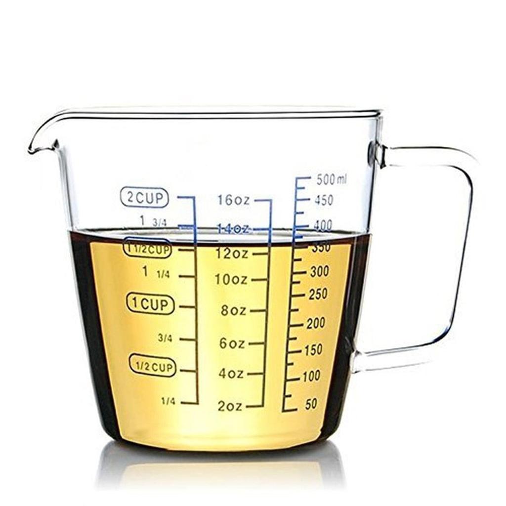 500ml Heat-Resistant Glass Measuring Cup with Spout by HitMyNeed