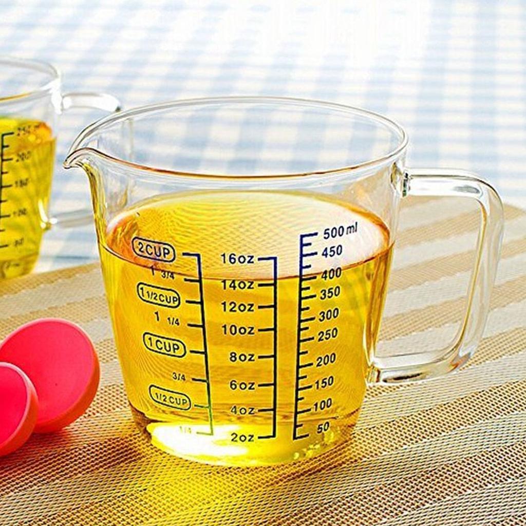 500ml Heat-Resistant Glass Measuring Cup with Spout by HitMyNeed