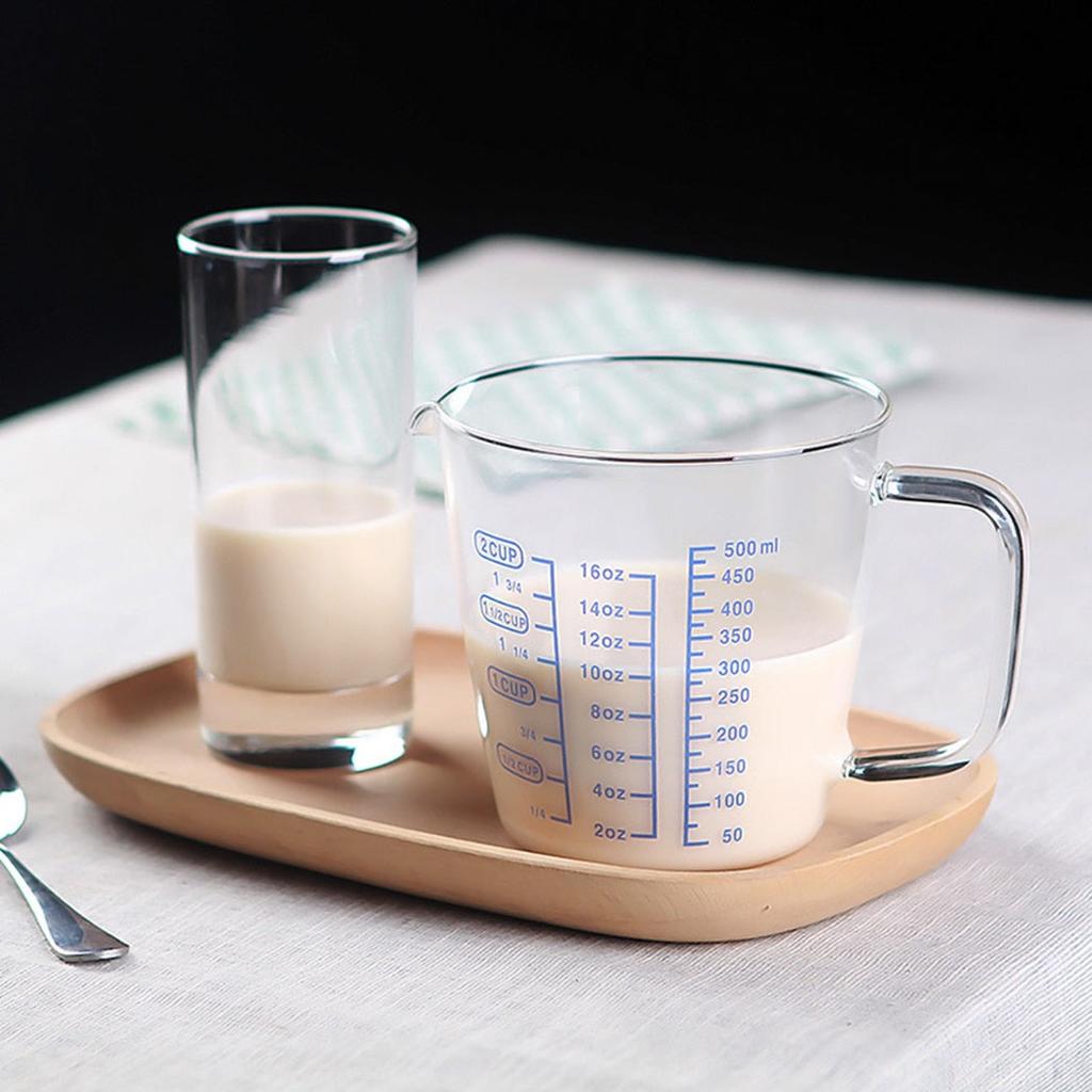 500ml Heat-Resistant Glass Measuring Cup with Spout by HitMyNeed