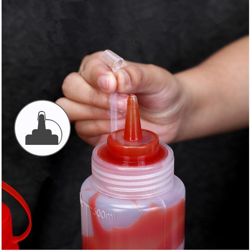 500ml Plastic Squeeze Bottle with Measurement Markings by HitMyNeed