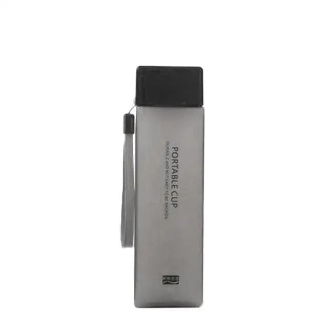 500ml Transparent Square Sports Water Bottle with Strap 8 by HitMyNeed