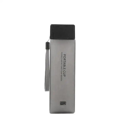 500ml Transparent Square Sports Water Bottle with Strap 8 by HitMyNeed