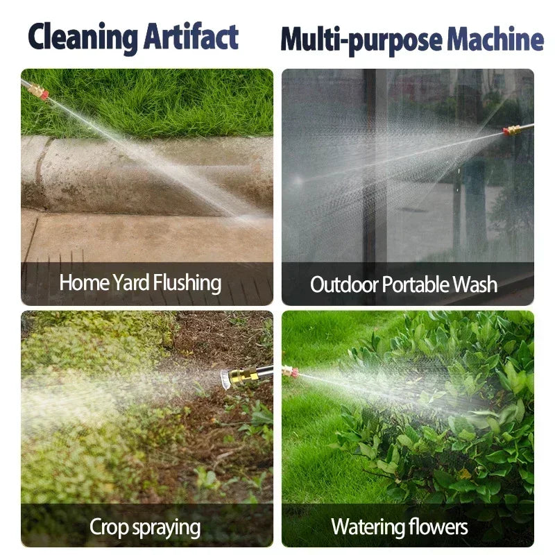 500W 21V Cordless High Pressure Car Wash Spray Gun by HitMyNeed