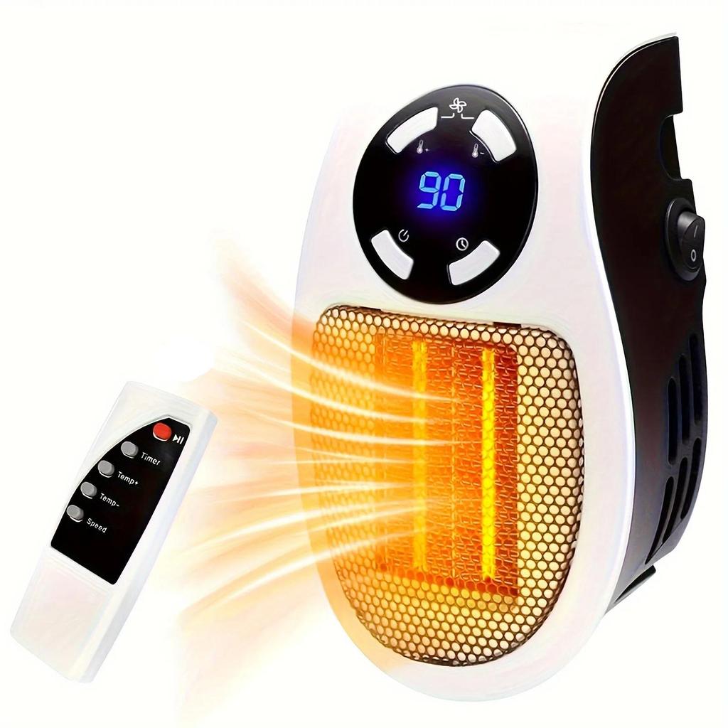 500W Plug-In Wall Heater with Remote Control by HitMyNeed