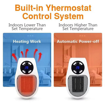 500W Plug-In Wall Heater with Remote Control by HitMyNeed