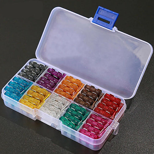 50/100pcs Car Blade Fuse Assortment 2-35A with Box A - 50pcs by HitMyNeed