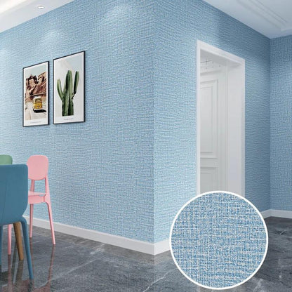 50cm x 10m Linen 3D Foam Self-Adhesive Wall Wallpaper by HitMyNeed