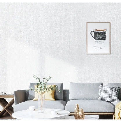 50cm x 10m Linen 3D Foam Self-Adhesive Wall Wallpaper by HitMyNeed
