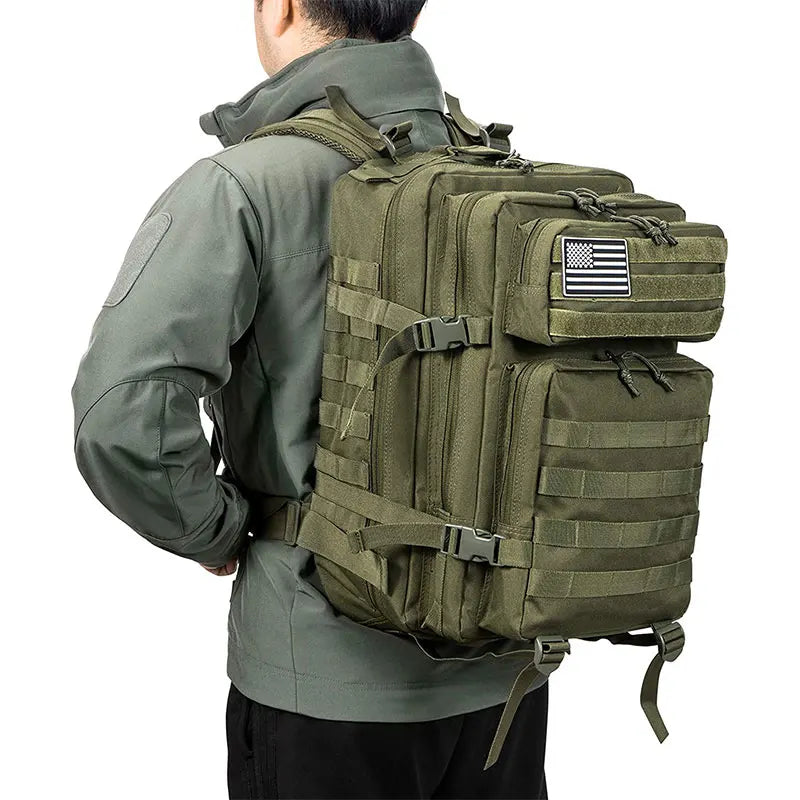 50L Tactical Backpack Waterproof Outdoor Rucksack by HitMyNeed