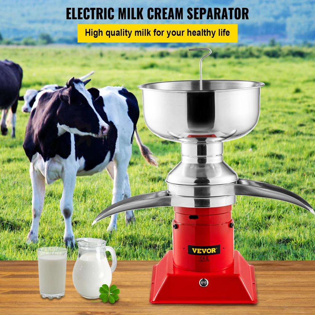 50L/H Electric Stainless Steel Milk Cream Separator by HitMyNeed