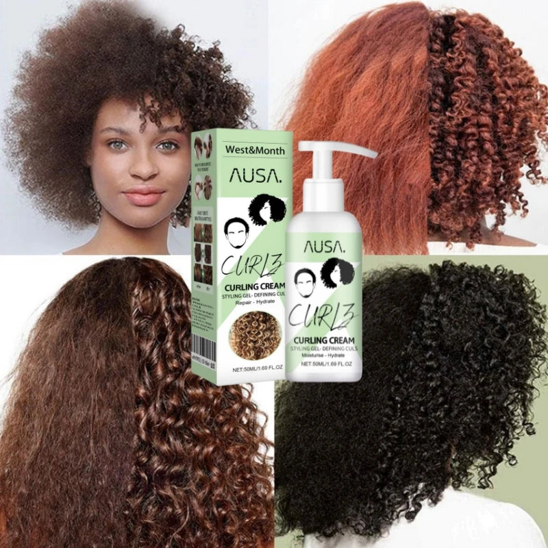 50ml Anti-Frizz Volumizing Cream for Curls & Wavy Wigs by HitMyNeed