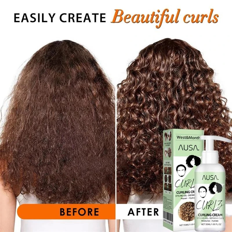 50ml Anti-Frizz Volumizing Cream for Curls & Wavy Wigs by HitMyNeed