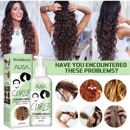 50ml Anti-Frizz Volumizing Cream for Curls & Wavy Wigs by HitMyNeed