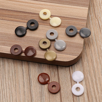 50pcs Hinged Plastic Screw Caps for Bolts and Nuts by HitMyNeed