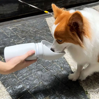 550ml Folding Pet Travel Water Bottle with Cup by HitMyNeed
