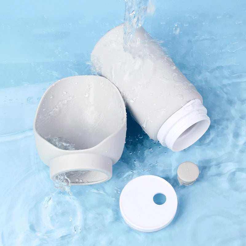 550ml Folding Pet Travel Water Bottle with Cup by HitMyNeed