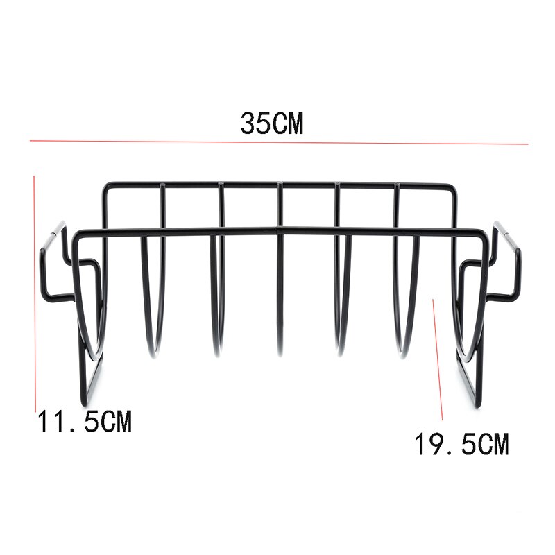 Stainless Steel BBQ Rib Rack Cooking Stand
