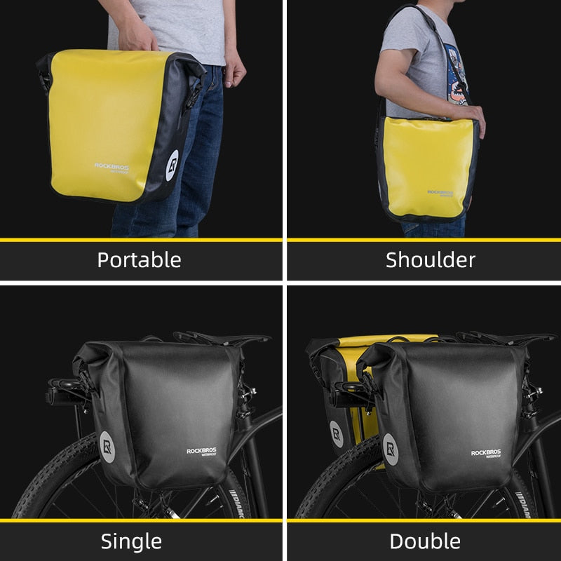 Waterproof Single-Side Bike Pannier Bag 10-18L
