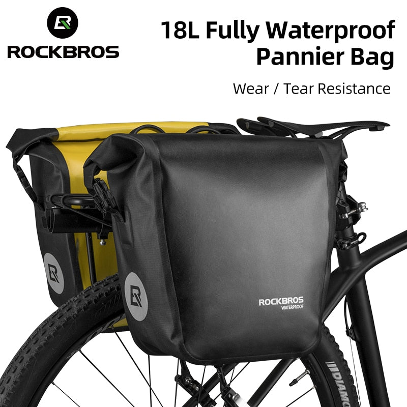 Waterproof Single-Side Bike Pannier Bag 10-18L