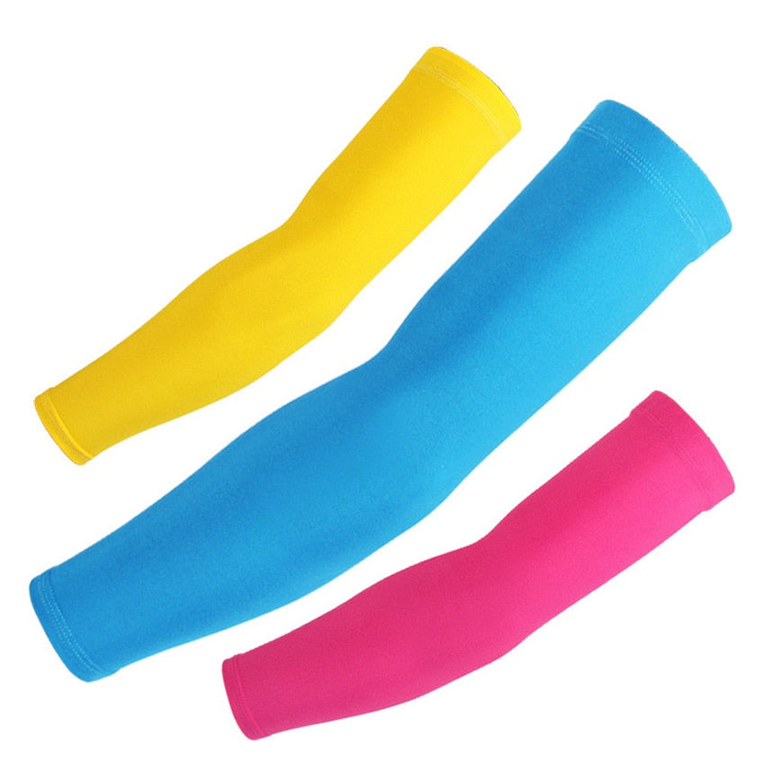 Cycling Arm Warmers UV Protection Breathable Sleeves