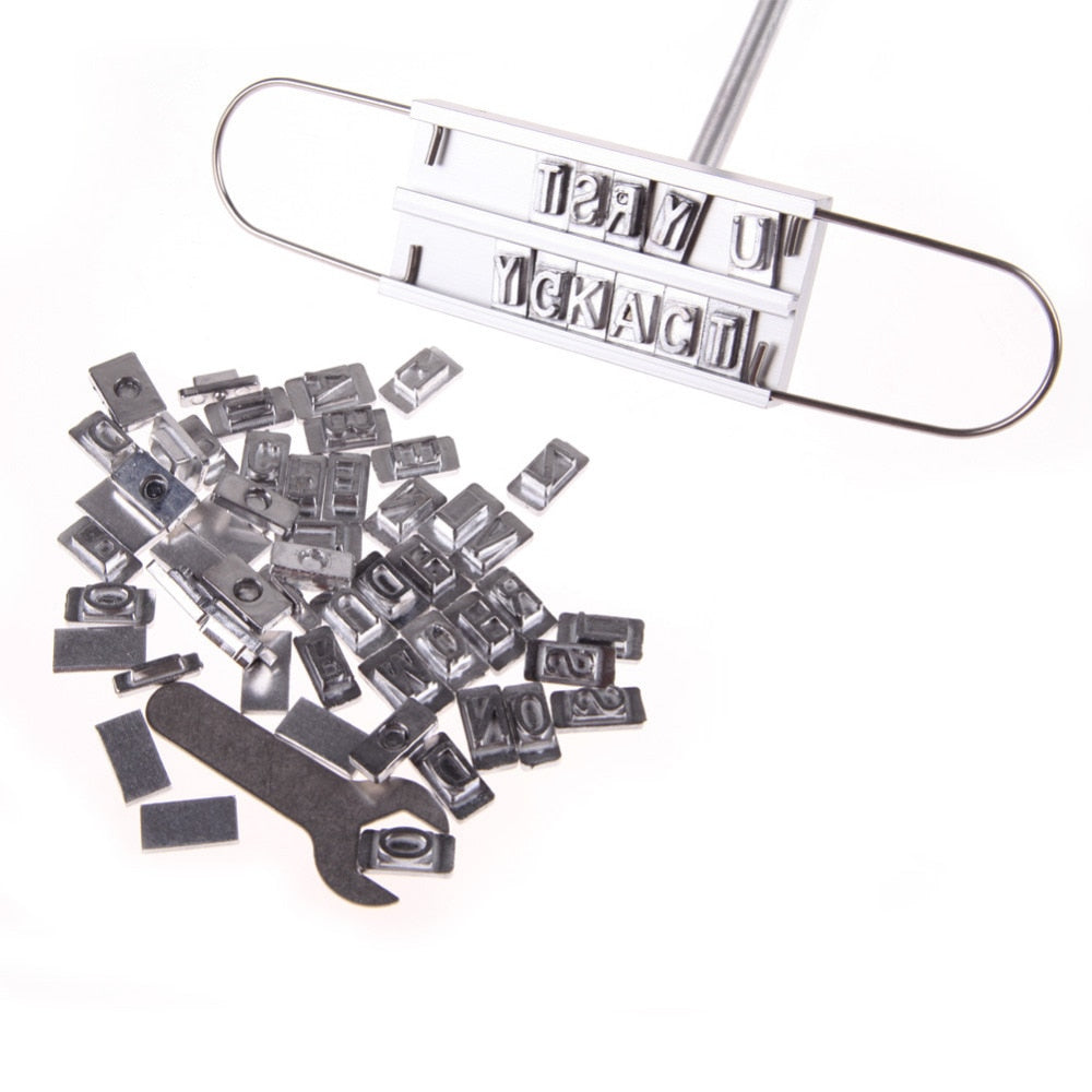 Steak Branding Iron with 55 Interchangeable Letters