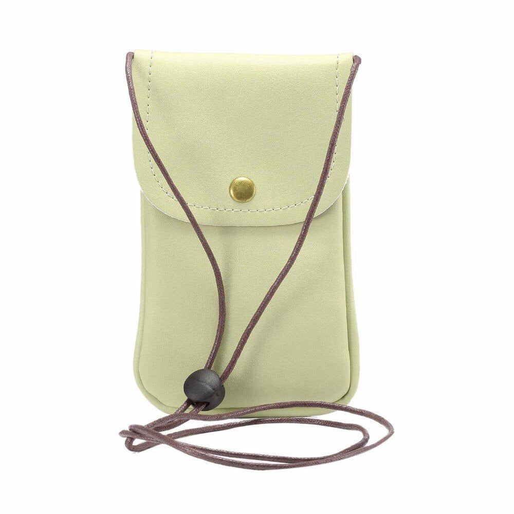 Leather Phone Pouch Shoulder Bag for 6.3" Phones