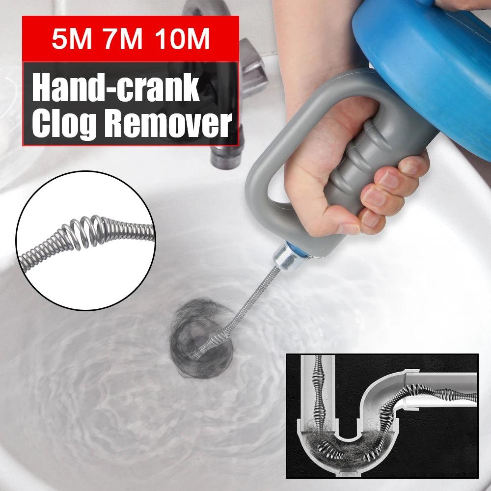5/7/10m Drain Clog Remover for Sink, Toilet & Sewer by HitMyNeed