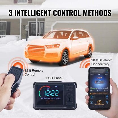 5/8KW 12V All-in-One Diesel Air Heater with Remote by HitMyNeed