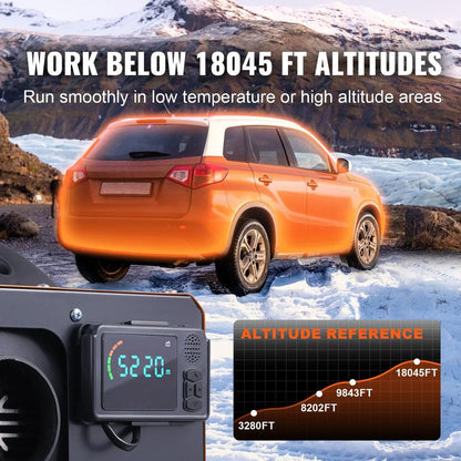 5/8KW 12V All-in-One Diesel Air Heater with Remote by HitMyNeed
