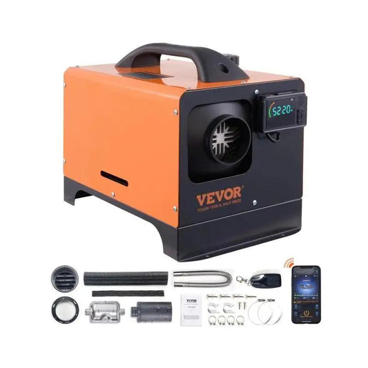 5/8KW 12V All-in-One Diesel Air Heater with Remote A - 5KW by HitMyNeed