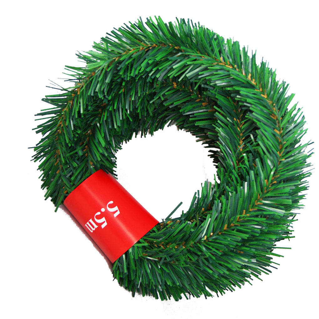 5.5m Artificial Green Christmas Garland Decoration by HitMyNeed