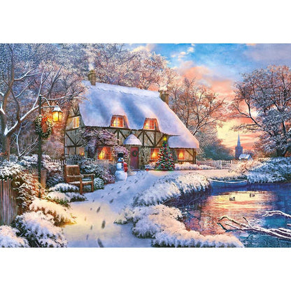 5D DIY Diamond Painting Double Heart Beach Kit 11842.0 30x40cm-round-drill by HitMyNeed