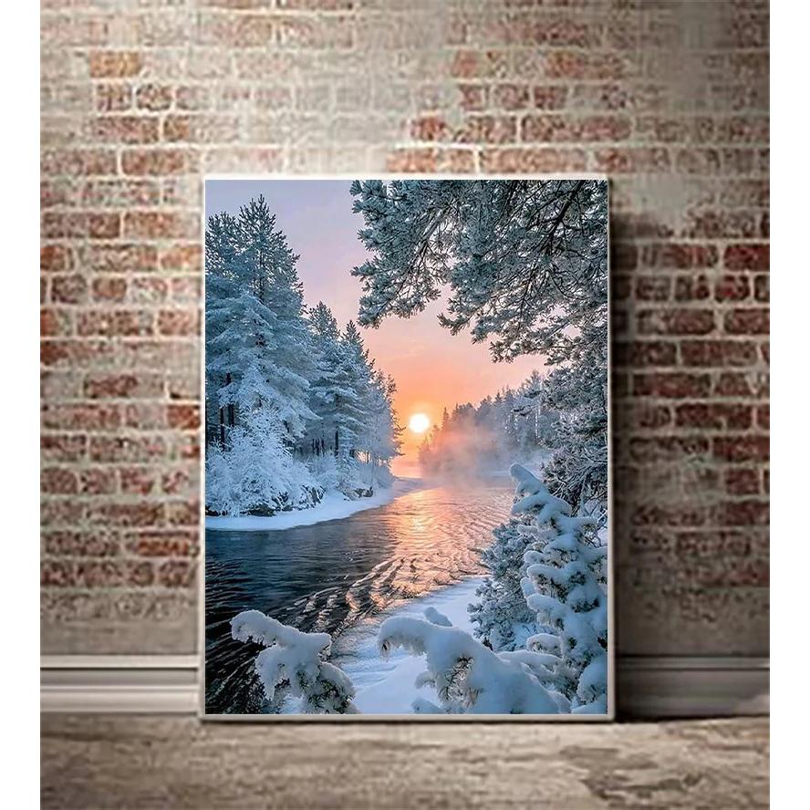 5D DIY Diamond Painting Double Heart Beach Kit by HitMyNeed
