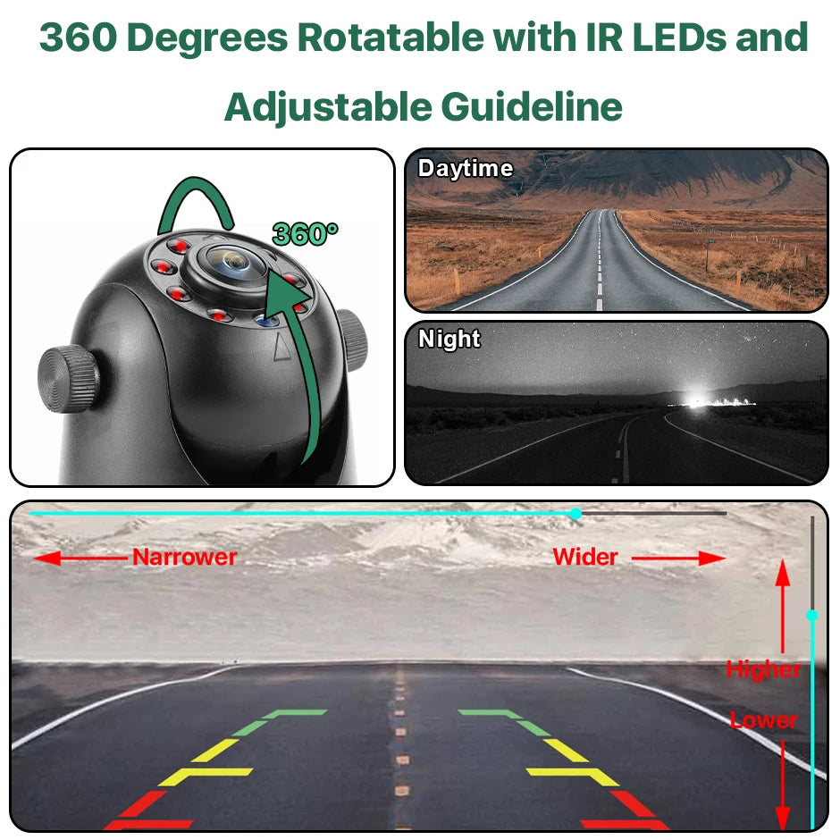 5G WiFi Magnetic Wireless Hitch Camera for RV & Trailer by HitMyNeed