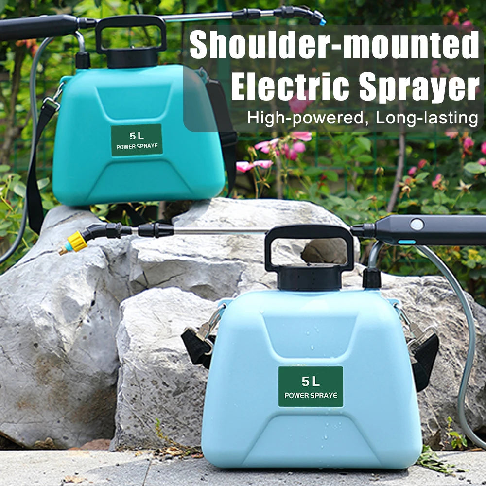 5L Electric Garden Sprayer with USB Rechargeable Pump by HitMyNeed