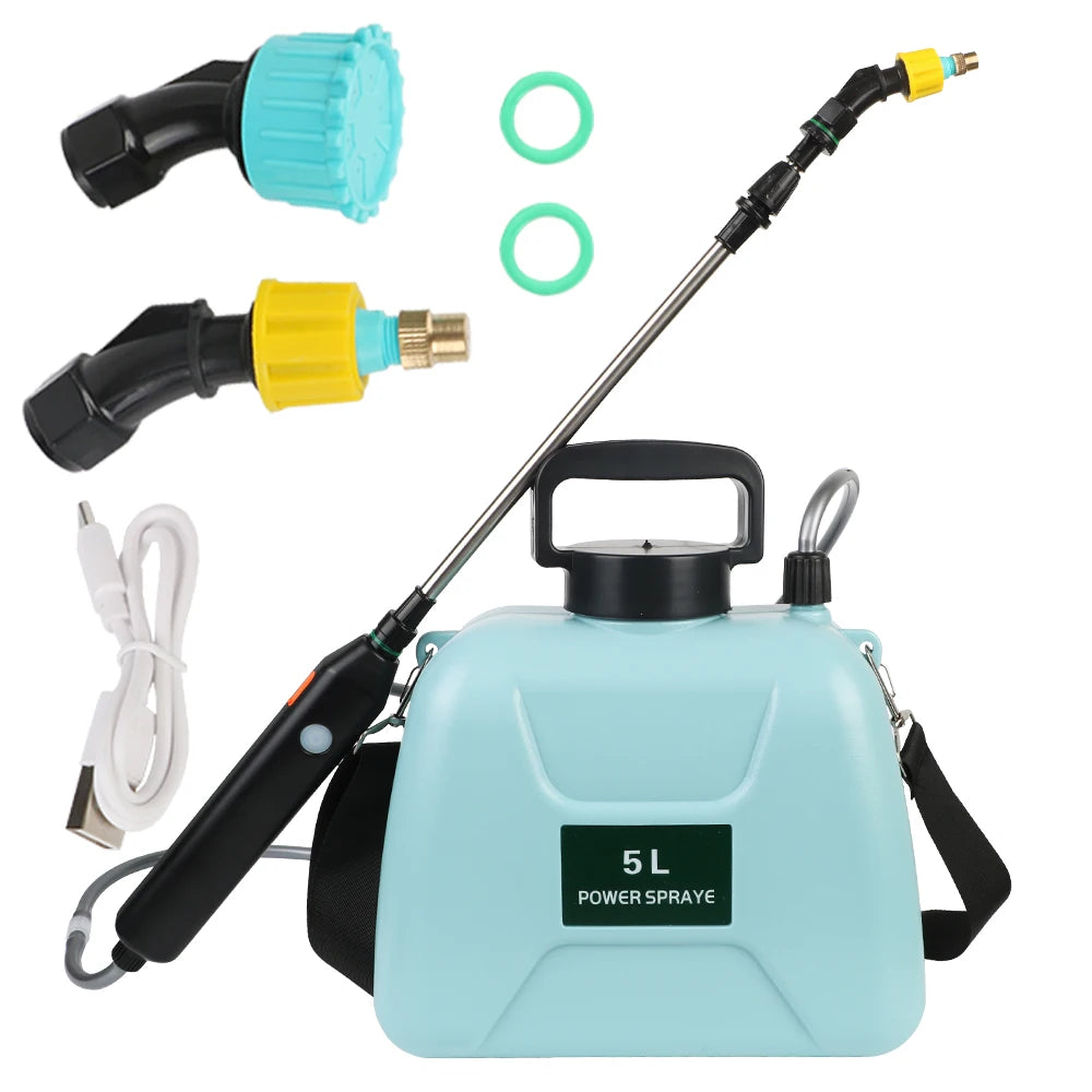 5L Electric Garden Sprayer with USB Rechargeable Pump 5l-electric-blue by HitMyNeed