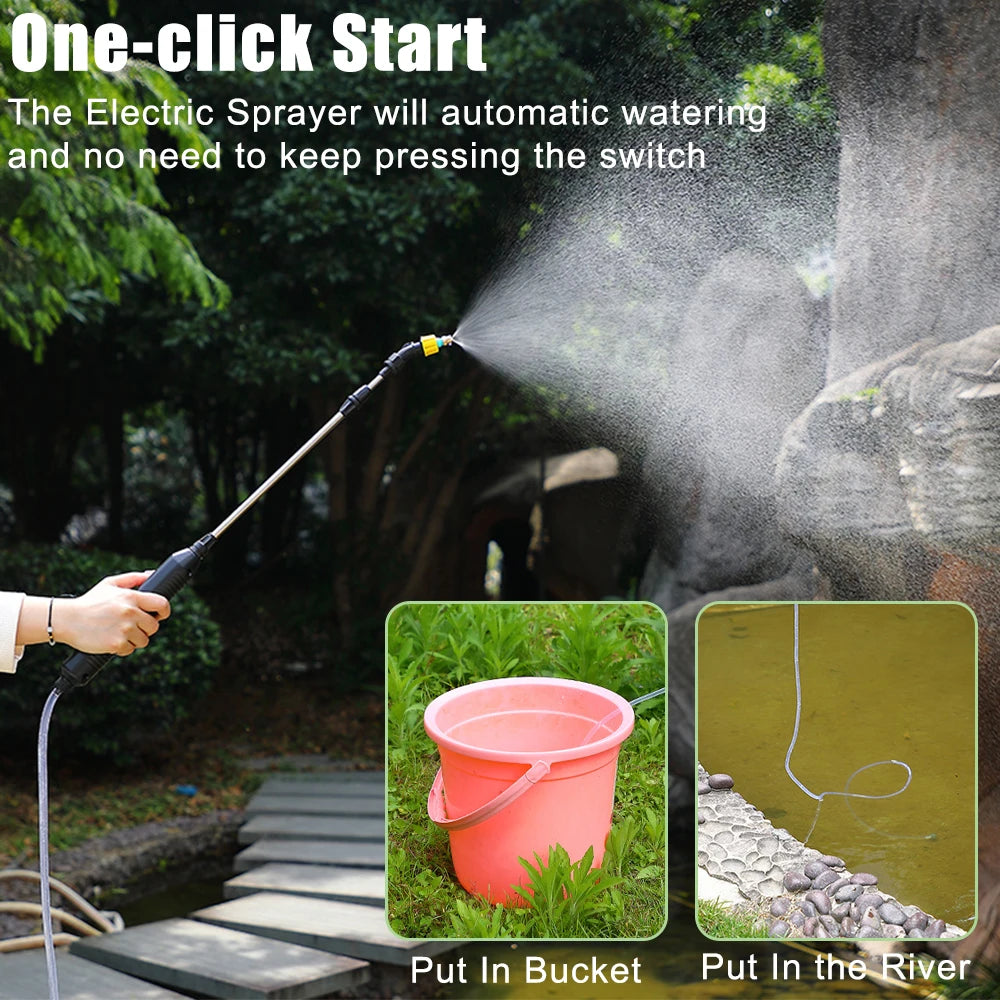 5L Electric Garden Sprayer with USB Rechargeable Pump by HitMyNeed