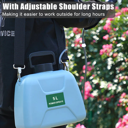 5L Electric Garden Sprayer with USB Rechargeable Pump by HitMyNeed