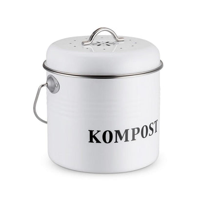5L Kitchen Compost Bin with Charcoal Filter Lid by HitMyNeed