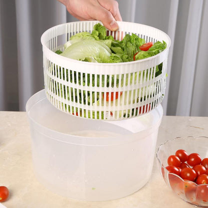 5L Plastic Lettuce Washer and Salad Spinner by HitMyNeed