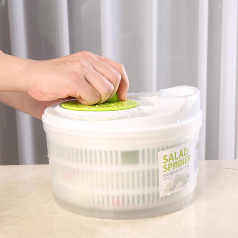 5L Plastic Lettuce Washer and Salad Spinner by HitMyNeed