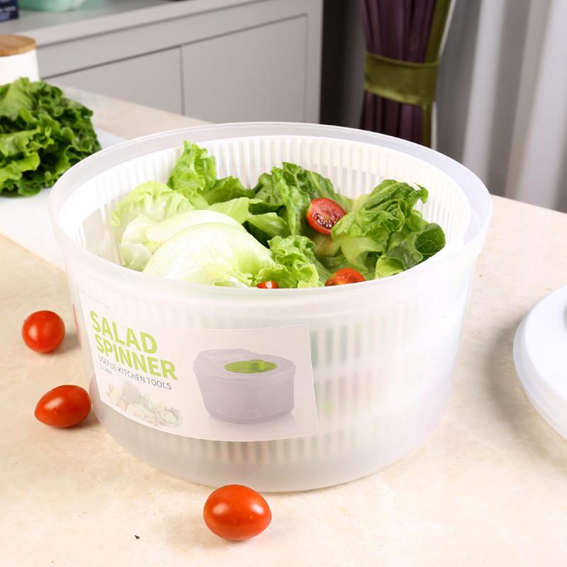 5L Plastic Lettuce Washer and Salad Spinner by HitMyNeed
