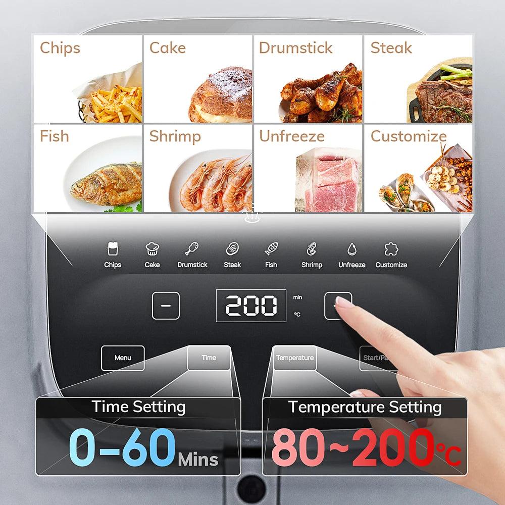 5L Smart Air Fryer with Touch Control & Viewing Window by HitMyNeed