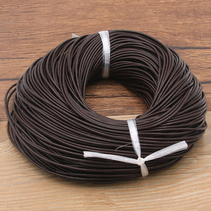 5m Genuine Cow Leather Round Cord for Jewelry by HitMyNeed