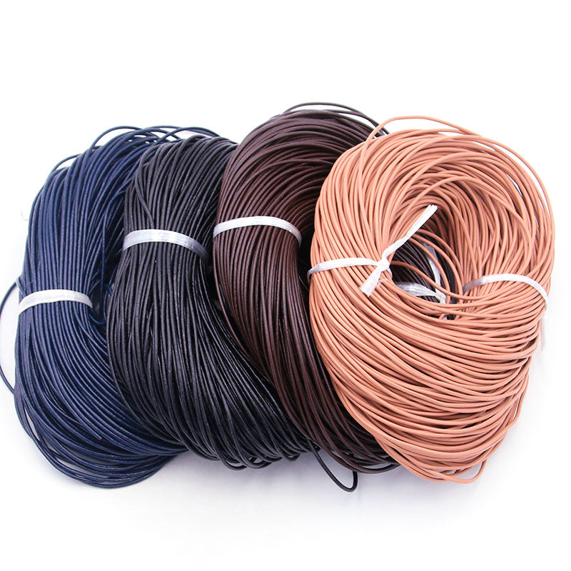 5m Genuine Cow Leather Round Cord for Jewelry by HitMyNeed