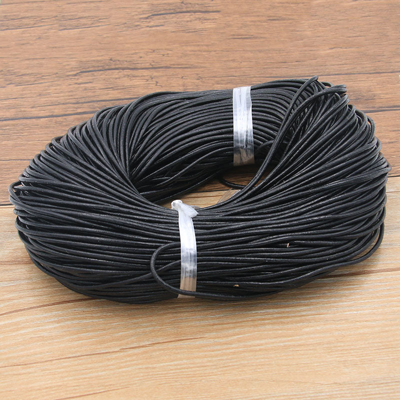 5m Genuine Cow Leather Round Cord for Jewelry by HitMyNeed